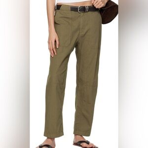 Rag & Bone Khaki Leyton Trousers Olive Green Size 12